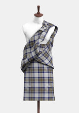 Stewart, Dress Blue Tartan Great Kilt Front