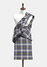 Stewart, Dress Blue Tartan Great Kilt Front