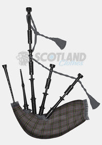 Stewart Grey Tartan Bagpipe