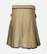 Stylish Brown Women’s Utility Kilt Back