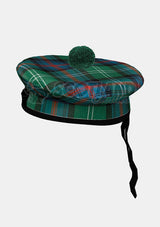 Sutherland Tartan Balmoral Hat Front Side