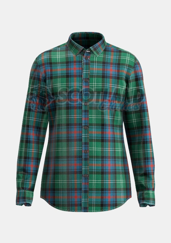 Sutherland Tartan Shirt Front