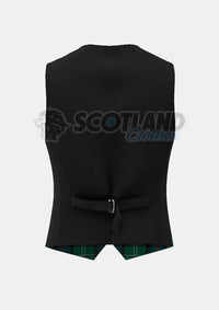Sutherland Tartan Waistcoat Back