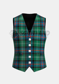 Sutherland Tartan Waistcoat Front