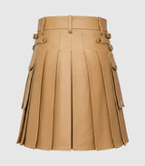 Tan Leather Kilt Back