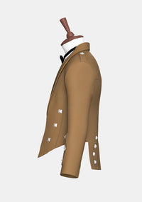 Tan_Prince_Charlie_Kilt_Jacket_with_Satin_Lapels_left_image