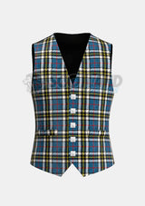 Thompson Tartan Waistcoat Front