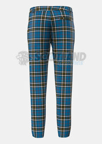Thomson Dress Blue Tartan Trouser Back