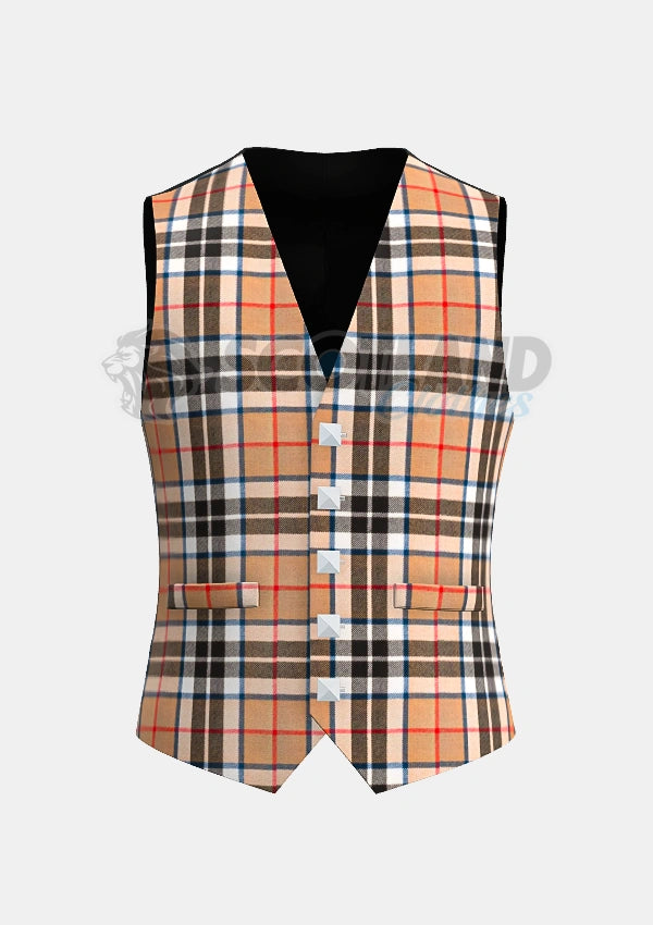 Thomson Tartan Waistcoat Front