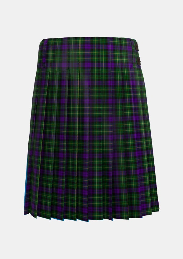 Traditional_Abercrombie_Wilsons_No2_64_Tartan_1048_kilt_back_image_with_pleated_design_and_adjustable_buckles_for_men