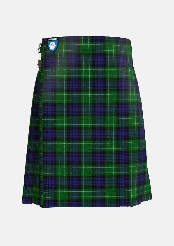 Traditional_Abercrombie_tartan_241_front_image_with_pleated_design_and_adjustable_buckles_for_men