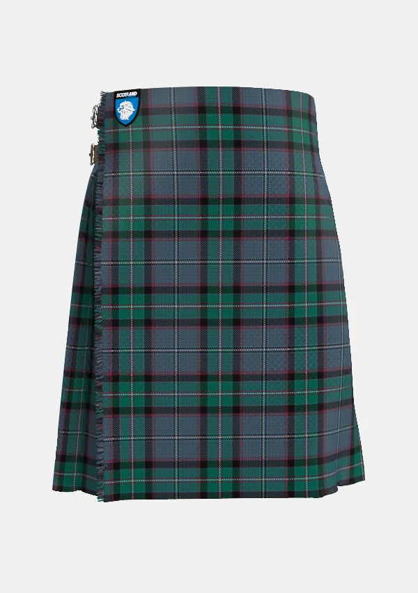 Traditional_Aberfeldy_Tartan_kilt_front_image_with_pleated_design_and_adjustable_buckles_for_men