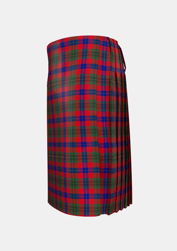 Traditional_Abernethy_Tartan_kilt_10333_left_image_with_pleated_design_and_adjustable_buckles_for_men