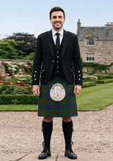 Traditional_Agnew_tartan_182_Kilt_and_Argyle_Jacket_Kilt_Outfit_front_image