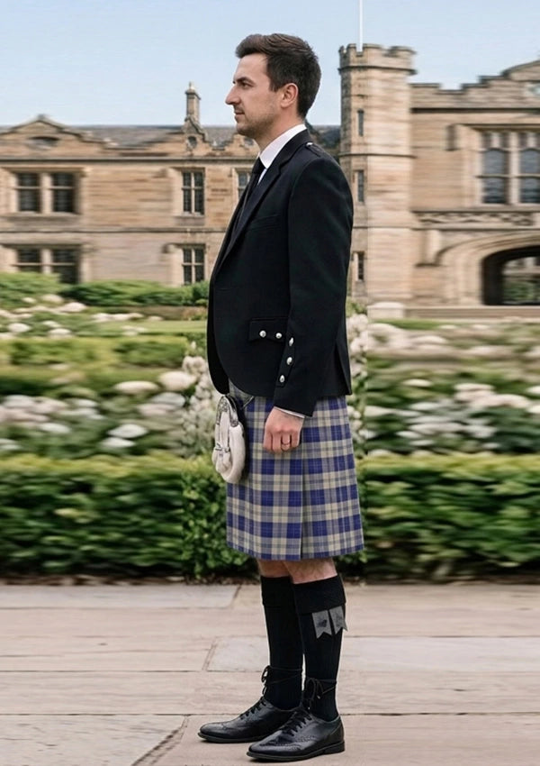 Traditional_Ailsa_Royal_Blue_Tartan_Kilt_and_Argyle_Jacket_Kilt_Outfit_left_image