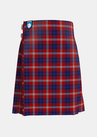 Traditional_Ainslie_Tartan_kilt_front_image_with_pleated_design_and_adjustable_buckles_for_men