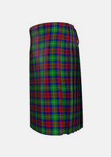 Traditional_Akins_Clan_Personal_Tartan_2426_kilt_left_image_with_pleated_design_and_adjustable_buckles_for_men