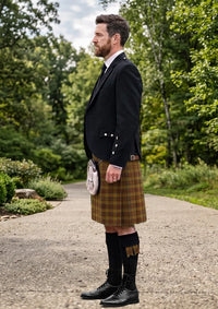 Traditional_Allen_Northumbrian_Hunting_Tartan_10573_Kilt_and_Argyle_Jacket_Kilt_Outfit_left_image
