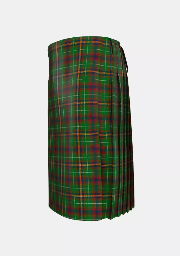 Traditional_Allen_Northumbrian_Tartan_3208_kilt_left_image_with_pleated_design_and_adjustable_buckles_for_men