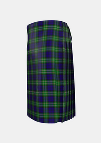 Traditional_Allen_tartan_2519_kilt_left_image_with_pleated_design_and_adjustable_buckles_for_men