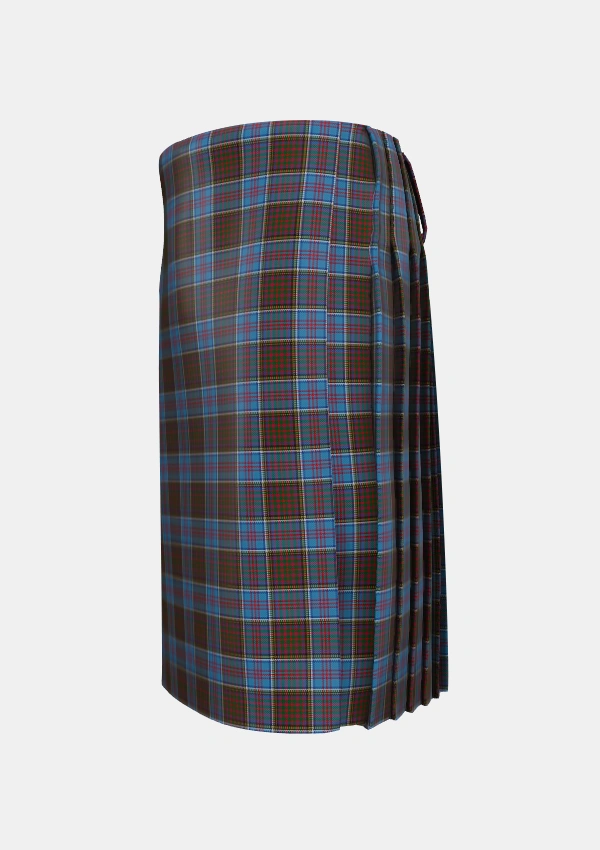 Traditional_Anderson_STS_Tartan_1392_kilt_left_image_with_pleated_design_and_adjustable_buckles_for_men