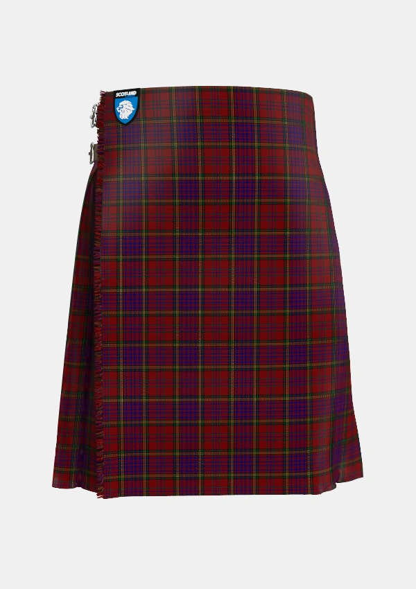 Traditional_Anderson_of_Kinnedear_Red_Tartan_3015_kilt_front_image_with_pleated_design_and_adjustable_buckles_for_men
