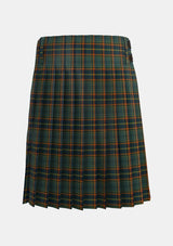 Traditional_Antrim_County_Tartan_kilt_back_image_with_pleated_design_and_adjustable_buckles_for_men