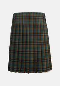Traditional_Antrim_County_Tartan_kilt_back_image_with_pleated_design_and_adjustable_buckles_for_men