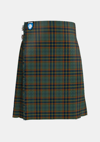Traditional_Antrim_County_Tartan_kilt_front_image_with_pleated_design_and_adjustable_buckles_for_men