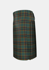 Traditional_Antrim_County_Tartan_kilt_left_image_with_pleated_design_and_adjustable_buckles_for_men