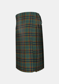 Traditional_Antrim_County_Tartan_kilt_left_image_with_pleated_design_and_adjustable_buckles_for_men