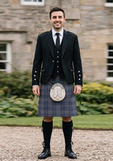 Traditional_Arran_Mist_tartan_11544_Kilt_and_Argyle_Jacket_Kilt_Outfit_front_image