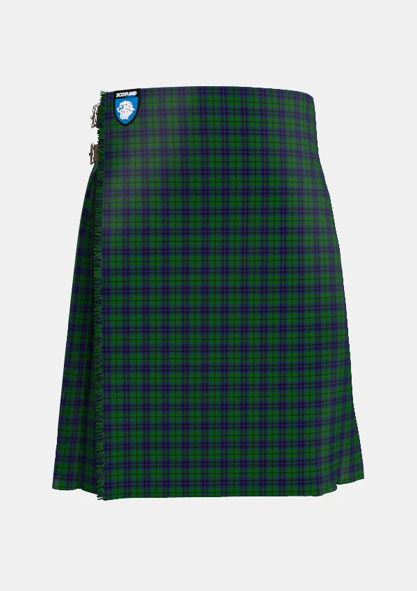 Traditional_Austin_Tartan_kilt_254_front_image_with_pleated_design_and_adjustable_buckles_for_men