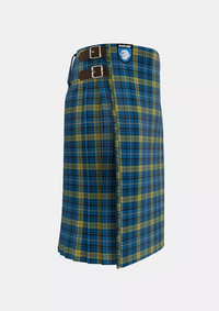 Traditional_Avalon_Carroll_House_Tartan_6362_kilt_right_image_with_pleated_design_and_adjustable_buckles_for_men