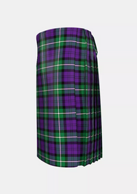 Traditional_Baillie_Highland_Society_Tartan_kilt_left_image_with_pleated_design_and_adjustable_buckles_for_men