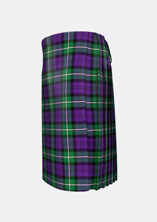 Traditional_Baillie_Highland_Society_Tartan_kilt_left_image_with_pleated_design_and_adjustable_buckles_for_men