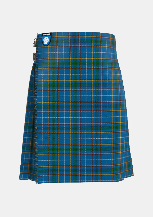 Traditional_Bains_of_Caithness_tartan_front_image_with_pleated_design_and_adjustable_buckles_for_men