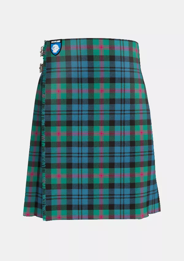 Traditional_Baird_Ancient_Tartan_kilt_front_image_with_pleated_design_and_adjustable_buckles_for_men
