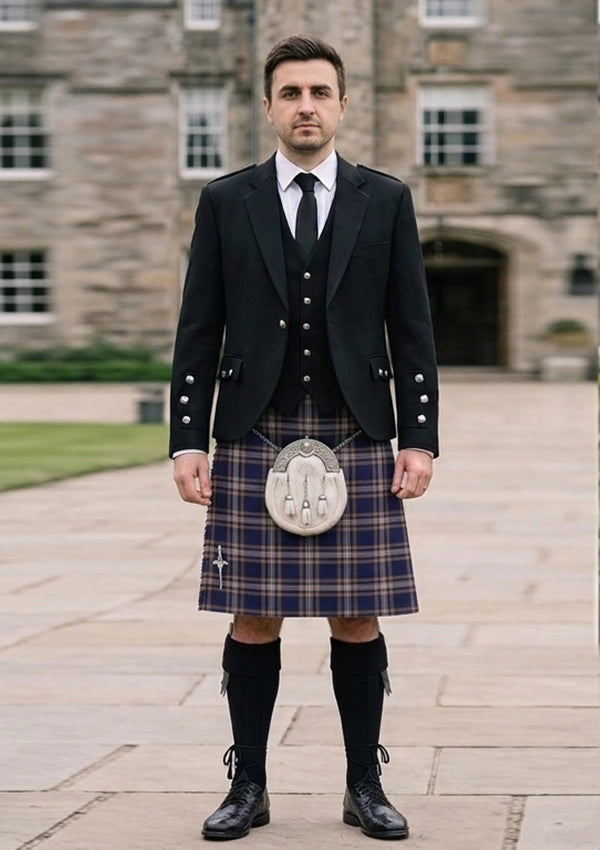 Traditional_Baker_Tartan_613_Kilt_and_Argyle_Jacket_Kilt_Outfit_front_image
