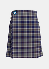 Traditional_Bannockbane_Silver_Tartan_kilt_595_front_image_with_pleated_design_and_adjustable_buckles_for_men