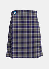 Traditional_Bannockbane_Silver_Tartan_kilt_595_front_image_with_pleated_design_and_adjustable_buckles_for_men
