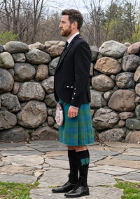 Traditional_Barclay_Hunting_Ancient_Tartan_Kilt_and_Argyle_Jacket_Kilt_Outfit_left_image