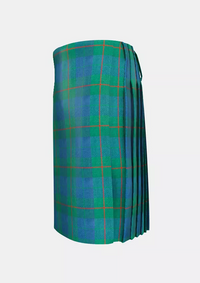 Traditional_Barclay_Hunting_Ancient_Tartan_kilt_left_image_with_pleated_design_and_adjustable_buckles_for_men