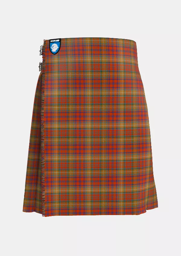 Traditional_Barnes_Karey_Tartan_12346_kilt_front_image_with_pleated_design_and_adjustable_buckles_for_men