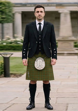Traditional_Beattie_Tartan_13259_Kilt_and_Argyle_Jacket_Kilt_Outfit_front_image