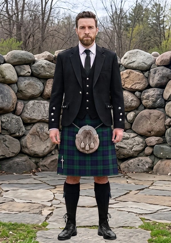 Traditional_Begg_Tartan_10723_Kilt_and_Argyle_Jacket_Kilt_Outfit_front_image