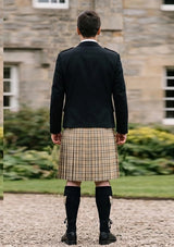 Traditional_Beige_tartan_Kilt_and_Argyle_Jacket_Kilt_Outfit_back_image