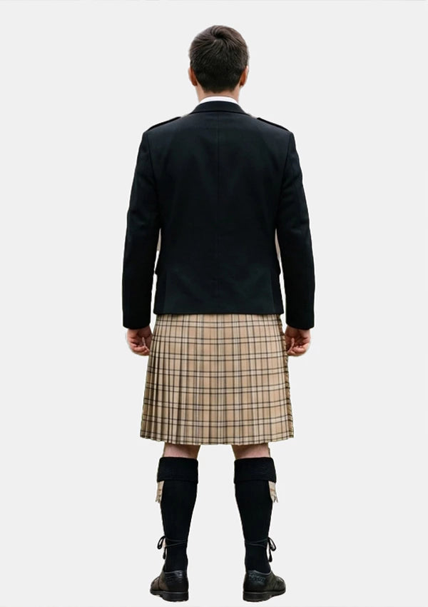 Traditional_Beige_tartan_Kilt_and_Argyle_Jacket_Kilt_Outfits_back_image
