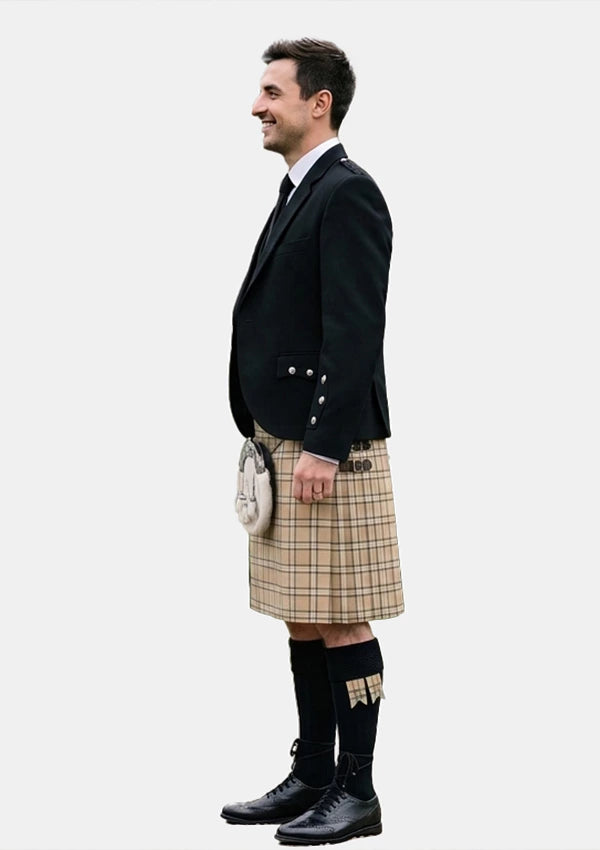 Traditional_Beige_tartan_Kilt_and_Argyle_Jacket_Kilt_Outfits_left_image