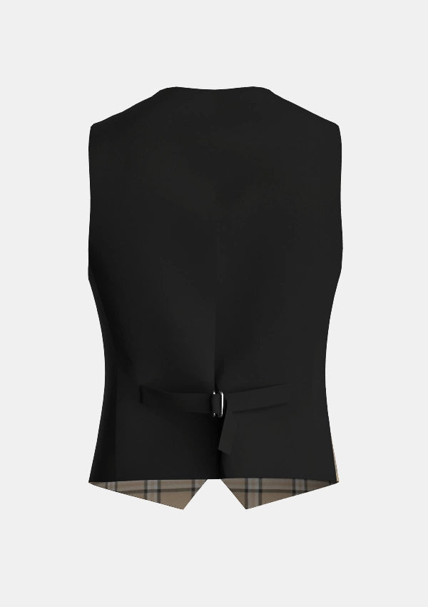 Traditional_Beige_tartan_Waistcoat_back_image